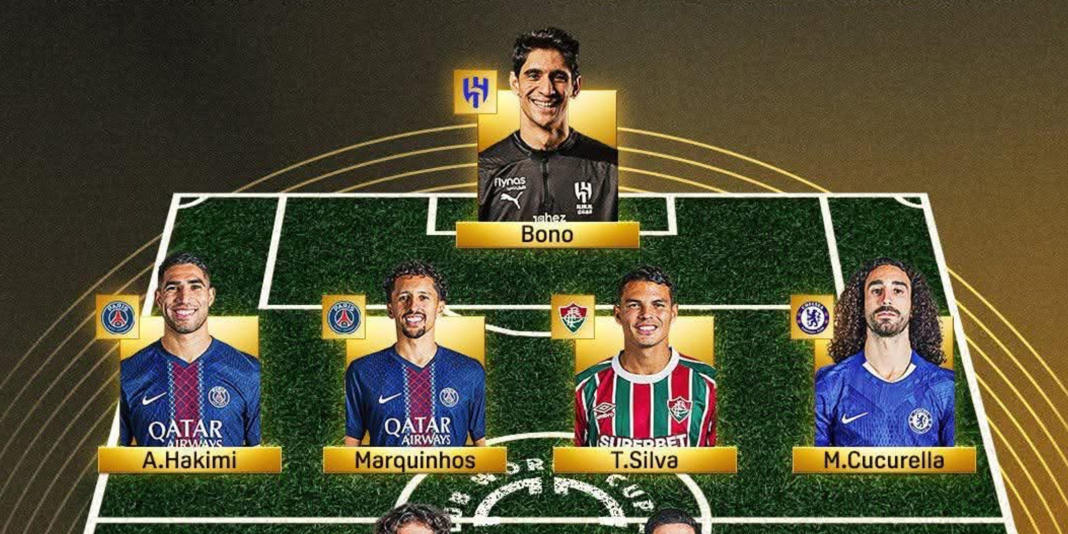 بونو وحكيمي يُمثلان المغرب في التشكيلة المثالية لكأس العالم